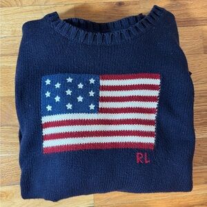 Polo by Ralph Lauren Navy Flag Sweater